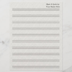 ヴィンテージレースエンボスシ空白のート音楽10ステーブ