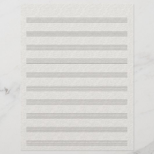 ヴィンテージレースエンボスシ空白のート音楽10ステーブ (裏面)