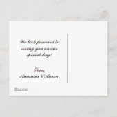 ヴィンテージレースオールドワールドRSVPポストカード インビテーションポストカード (裏面)