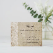 ヴィンテージレースオールドワールドRSVPポストカード インビテーションポストカード (スタンド正面)