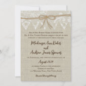 ヴィンテージレースカントリー結婚フェア 招待状 (正面)