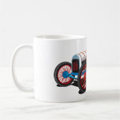 ヴィンテージレースカークラシック自動車 コーヒーマグカップ (左)