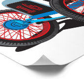 ヴィンテージレースカークラシック自動車 ポスター (角)