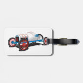 ヴィンテージレースカークラシック自動車 ラゲッジタグ (裏面横)