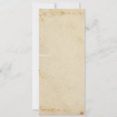 ヴィンテージレースカーチケットパスボーイバースデーパーティー 招待状 (裏面)