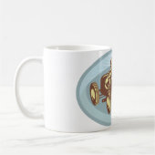 ヴィンテージレースカードライバークラシックモータースポーツアート コーヒーマグカップ (左)