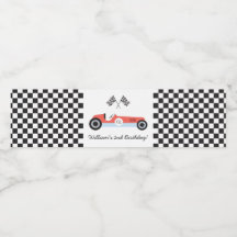 ヴィンテージレースカーパーティーウォーターボトルラベル