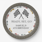 ヴィンテージレースカーレディセットゴー ペーパープレート (正面)