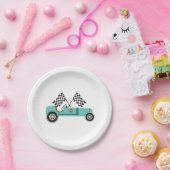 ヴィンテージレースカー使い捨てパーティー紙プレート ペーパープレート (パーティー)
