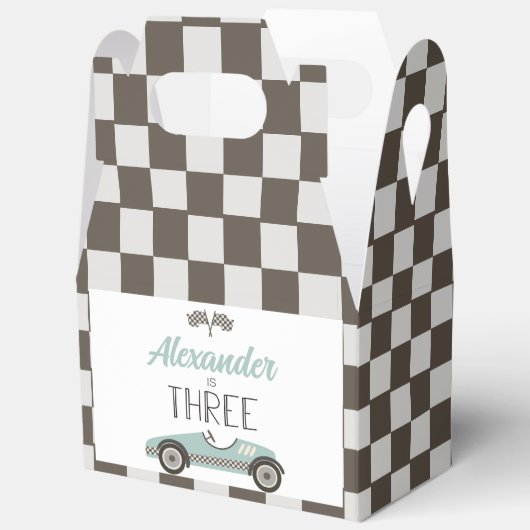 ヴィンテージレースカー3位の誕生日 フェイバーボックス (見開き)