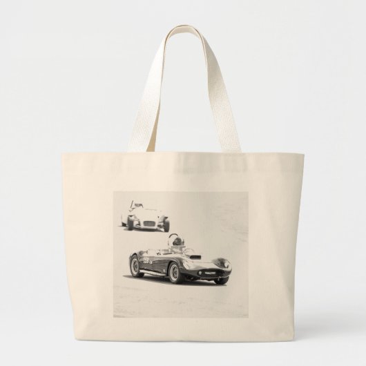 ヴィンテージレースカー ラージトートバッグ (正面)