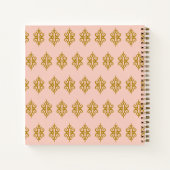 ヴィンテージレースゲストブックノートブックギフト ノートブック (裏面)