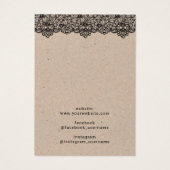 ヴィンテージレースジュエリーイヤリングネックレスディスプレイ (裏面)