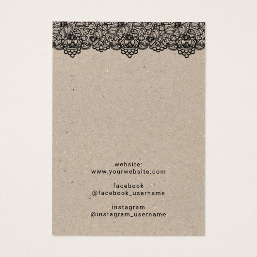 ヴィンテージレースジュエリーイヤリングネックレスディスプレイ (裏面)