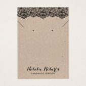 ヴィンテージレースジュエリーイヤリングネックレスディスプレイ (正面)