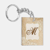 ヴィンテージレースジュエリービクトリアンキーチェーン キーホルダー (正面左)