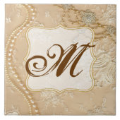 ヴィンテージレースジュエリービクトリモノグラム表示タイル タイル (正面)