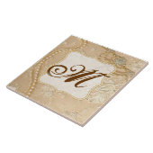 ヴィンテージレースジュエリービクトリモノグラム表示タイル タイル (側面)