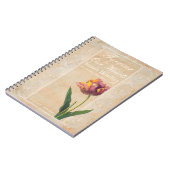 ヴィンテージレースチューリップフォーエバー葬祭ゲストブック ノートブック (左側)