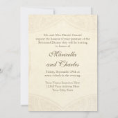 ヴィンテージレーステモダンィーでバラにヒジミを染める 招待状 (裏面)