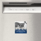 ヴィンテージレースデザイン日付を保存フォトサファイア マグネット (インサイチュ (食洗機))