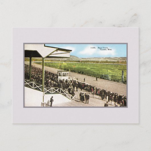 ヴィンテージレーストラック（競馬）ティファナメキシコ ポストカード (正面)