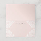 ヴィンテージレースバプテステーブルテント座席表 プレイスカード (外部開封)