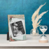 ヴィンテージレースバラとパールアートプラーク フォトプラーク (側面)