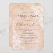 ヴィンテージレースバラオールド紙ブライダルシャワー招待状 招待状 (正面/裏面)