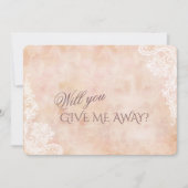 ヴィンテージレースバラオールド紙与えは私遠くに 招待状 (正面)