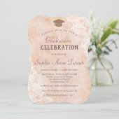 ヴィンテージレースバラオールド紙卒業パーティー 招待状 (スタンド正面)