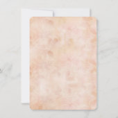 ヴィンテージレースバラオールド紙婚約パーティ 招待状 (裏面)