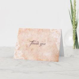 ヴィンテージレースバラオールド紙結婚ズサンキュー サンキューカード