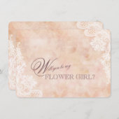 ヴィンテージレースバラオールド紙結婚ズフラワーガール (正面/裏面)