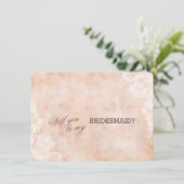 ヴィンテージレースバラオールド紙結婚ズ花嫁 招待状 (スタンド正面)