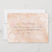 ヴィンテージレースバラオールド紙結婚ズ花嫁 招待状 (裏面)
