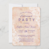 ヴィンテージレースバラオールド紙退職パーティー 招待状 (正面)