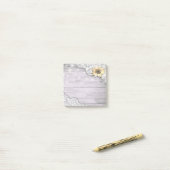 ヴィンテージレースヒマワリ素朴ストリングライト ポストイット (デスク上)