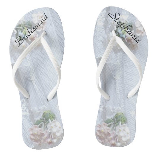 ヴィンテージレースブライドメイドカスタムウェディングビーチサンダル ビーチサンダル (ソール)