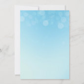 ヴィンテージレースブルーアクアエレガントな結婚式 招待状 (裏面)