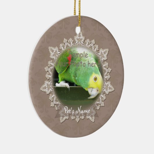 ヴィンテージレースペットバードメモリアルオーナメント セラミックオーナメント (右)