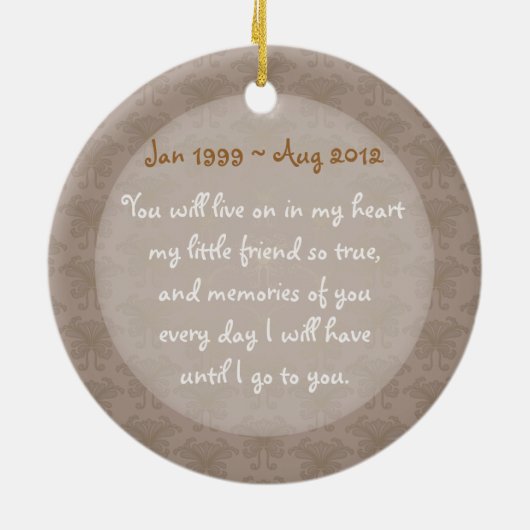 ヴィンテージレースペット記念オーナメント セラミックオーナメント (裏面)