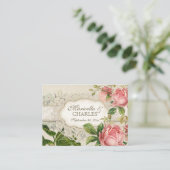 ヴィンテージレースモダンティーステンドアジサイnバラ エンクロージャーカード (スタンド正面)