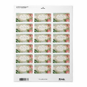 ヴィンテージレースモダンティーステンドアジサイnバラ ラベル (フルシート)