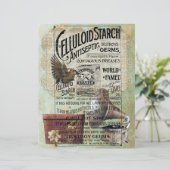 ヴィンテージレースラベル蓄音機ハットボックスヴィンテージAd (スタンド正面)