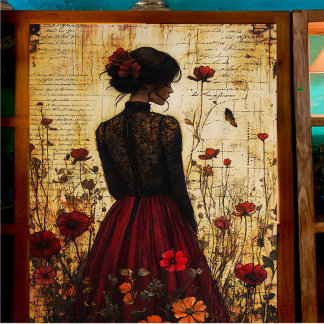 ヴィンテージレースレディーデクページ 薄葉紙