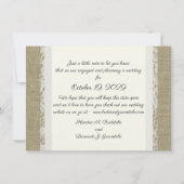 ヴィンテージレースロマンチック日付を保存 セーブザデート (裏面)