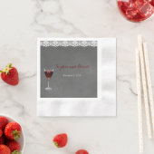 ヴィンテージレースワイナリー結婚ズ 縁ありカクテルナプキン (インサイチュ)