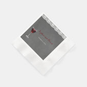 ヴィンテージレースワイナリー結婚ズ 縁ありカクテルナプキン (角)