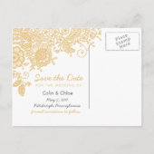 ヴィンテージレース写真ポストカードを保存 案内ポストカード (裏面)